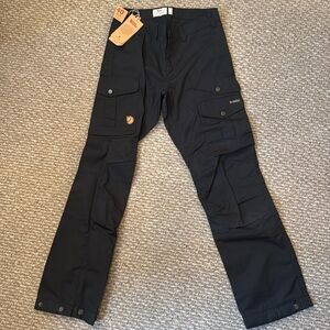Fjallraven Black Cargo Pants